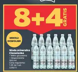 Netto Woda lekko gazowana Cisowianka oferta