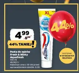 Netto Pasta do zębów fresh & minty Aquafresh Triple Protection oferta