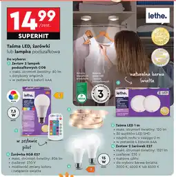 Biedronka Taśma led z czujnikiem ruchu 1 m Lethe oferta