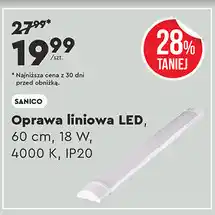 Biedronka Oprawa liniowa led 18 w Sanico oferta