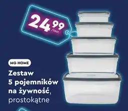 Biedronka Zestaw pojemników z pompką Mg Home oferta