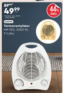 Biedronka Termowentylator mr-920 Maestro oferta