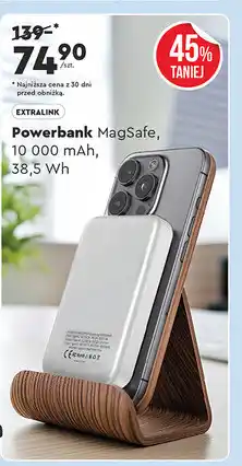 Biedronka Powerbank mag safe 10000mah Extralink oferta