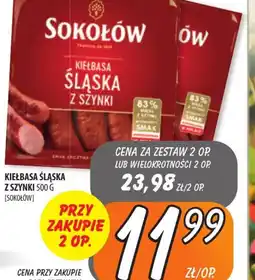 Społem Szczecin Sokołów Kiełbasa Śląska z szynki oferta