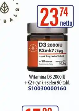 AT Witamina D3 2000IU + K2mk7 + cynk oferta