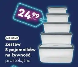 Biedronka Zestaw pojemników z pompką Mg Home oferta