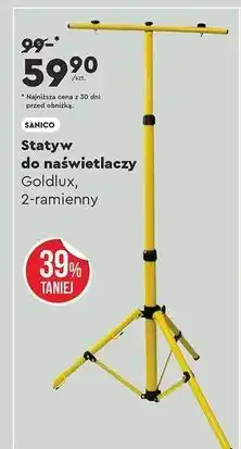 Biedronka Statyw do naświetlaczy goldlux Sanico oferta