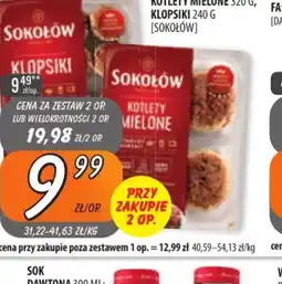 Społem Szczecin Sokołów Kotlety mielone, Klopsiki oferta