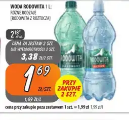 Społem Szczecin Woda Rodowita oferta