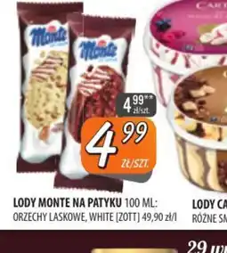 Społem Szczecin Lody Monte na patyku oferta