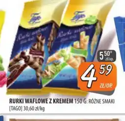 Społem Szczecin Rurki waflowe z kremem oferta