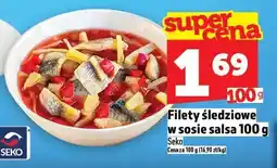 Topaz Filety śledziowe w sosie salsa 100g Seko oferta