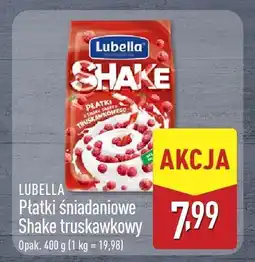 ALDI Płatki śniadaniowe shake truskawkowy Lubella oferta