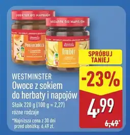 ALDI Owoce z sokiem do herbaty i napojów Westminster oferta