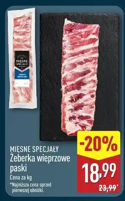 ALDI Żeberka wieprzowe paski MIĘSNE SPECJAŁY oferta
