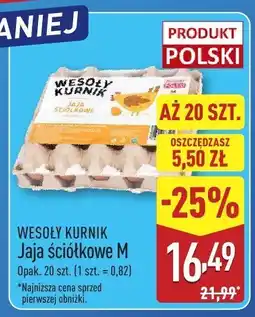 ALDI Jaja ściółkowe M WESOŁY KURNIK 20 szt oferta