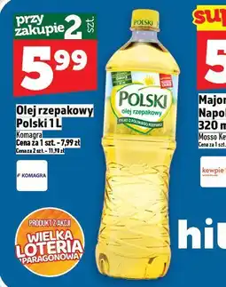 Topaz Olej rzepakowy Polski 1L Kompaga oferta
