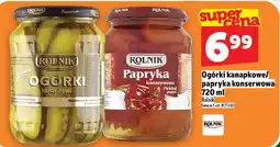 Topaz Ogórki kanapkowe / papryka konserwowa 720 ml Rolnik oferta