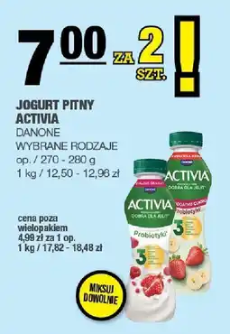 Spar Jogurt pitny Activia 270-280g DANONE oferta