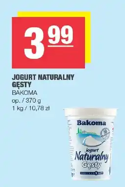 Spar Jogurt naturalny gęsty 370g BAKOMA oferta
