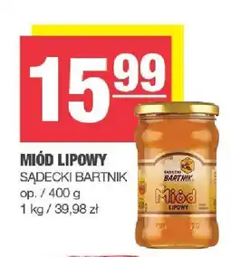 Spar Miód lipowy Sądecki Bartnik 400g oferta