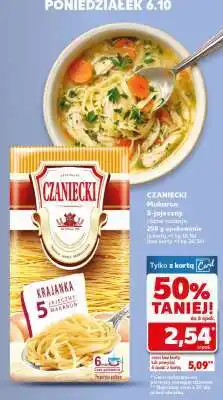 Kaufland CZANIECKI Makaron 5-jajeczny różne rodzaje oferta