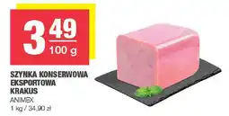 Spar Szynka konserwowa eksportowa Krakus 100g Animex oferta