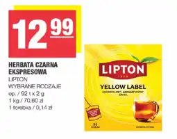 Spar Herbata czarna ekspresowa lipton oferta
