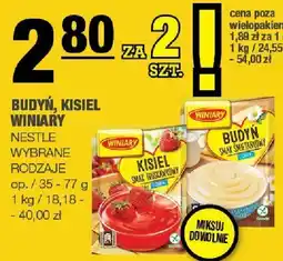 Spar Budyń, kisiel WINIARY wybrane rodzaje oferta