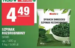 Spar Szpinak rozdrobniony SPAR 450g oferta