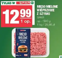 Spar Mięso mielone wieprzowe z szynki SPAR 500g oferta