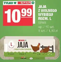 Spar Jaja z wolnego wybiegu rozm. L SPAR oferta