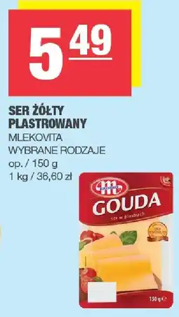 Spar Ser żółty plasterkowany 150g MLEKOVITA oferta