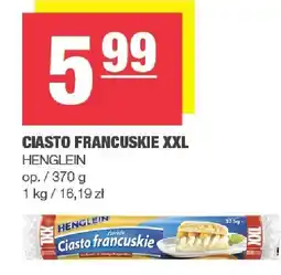 Spar Ciasto francuskie XXL 370g Henglein oferta