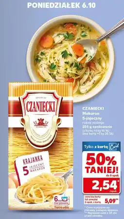Kaufland Makaron 5-jajeczny Czaniecki 250g oferta