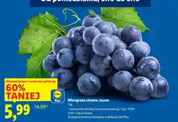 Lidl Winogrona ciemne luzem 1kg Lidl oferta