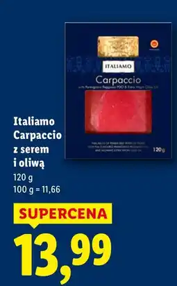 Lidl Carpaccio Italamo z serem i oliwą 120g oferta