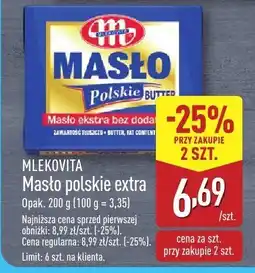 ALDI Masło Mlekovita polskie extra oferta