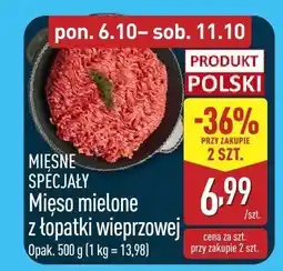 ALDI Mięso mielone z łopatki wieprzowej 500g Aldi oferta