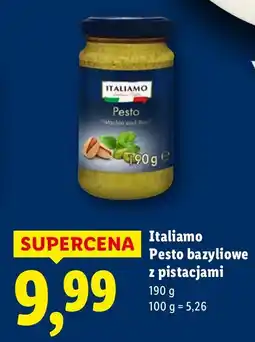 Lidl Pesto Italamo bazyliowe z pistacjami 190g oferta