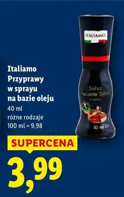 Lidl Przyprawy Italamo w sprayu na bazie oleju 40ml oferta