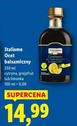 Lidl Ocet balsamiczny Italamo cytryna, grejpfrut lub limonka 250ml oferta