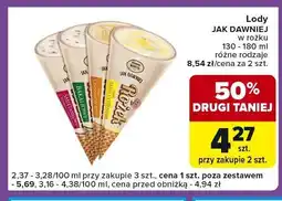 Carrefour Express Lody jak dawniej w rożku oferta