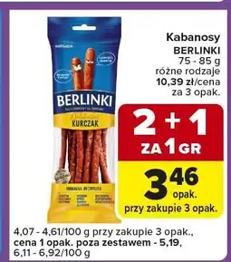 Carrefour Express Kabanosy berlinki oferta