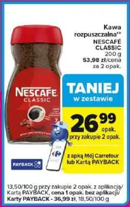 Carrefour Express Kawa rozpuszczalna NESCAFÉ CLASSIC oferta