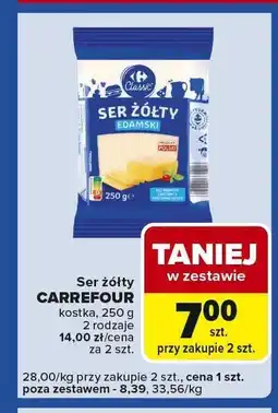 Carrefour Express Ser żółty edamski 250g Carrefour oferta
