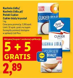 Lidl Cukier biały kryształ Kuchnia Lidla/Polski Cukier 1kg oferta