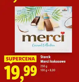 Lidl Czekolada Storck Merci kokosowe 250g oferta