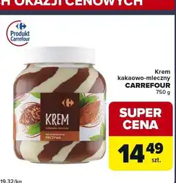 Globi Krem kakaowo-mleczny CARREFOUR 750g oferta