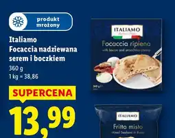 Lidl Focaccia Italamo nadziewana serem i boczkiem 360 g Italiamo oferta